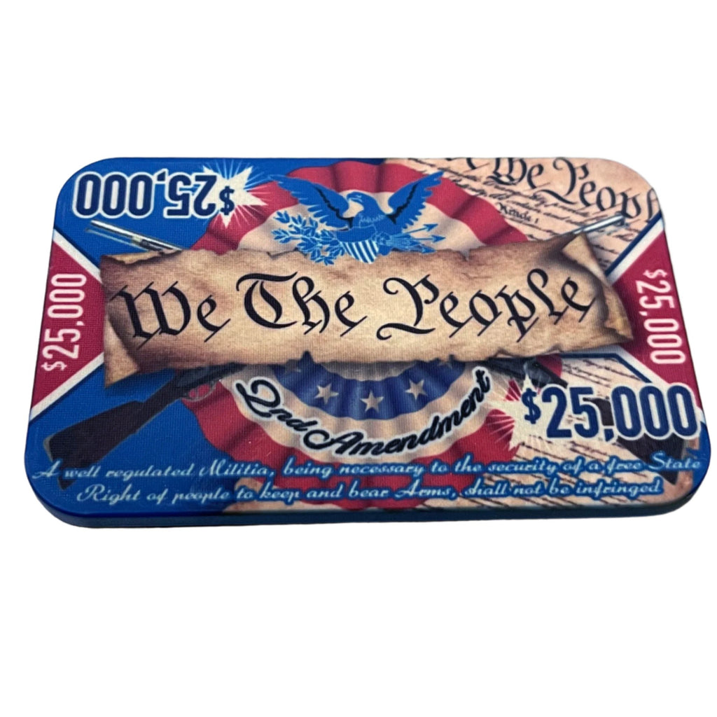 2nd Amendment Ceramic Poker Plaque-Single-$25,000