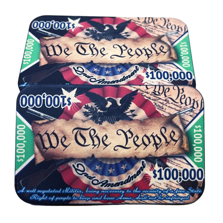 2nd Amendment Ceramic Poker Plaque- Front -$100,000