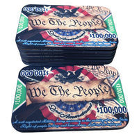 2nd Amendment Ceramic Poker Plaque - Stacked-$100,000