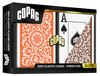 Copag 1546 Orange Brown Poker Size Jumbo Index Double Deck Set- 12 Sets