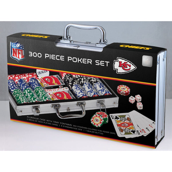 Kansas City Chiefs 300 Piece Poker Set