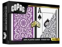 Copag 1546 Purple Gray Poker Size Jumbo Index Double Deck Set