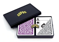 Copag 1546 Púrpura Gris Poker Size Jumbo Index Double Deck Set