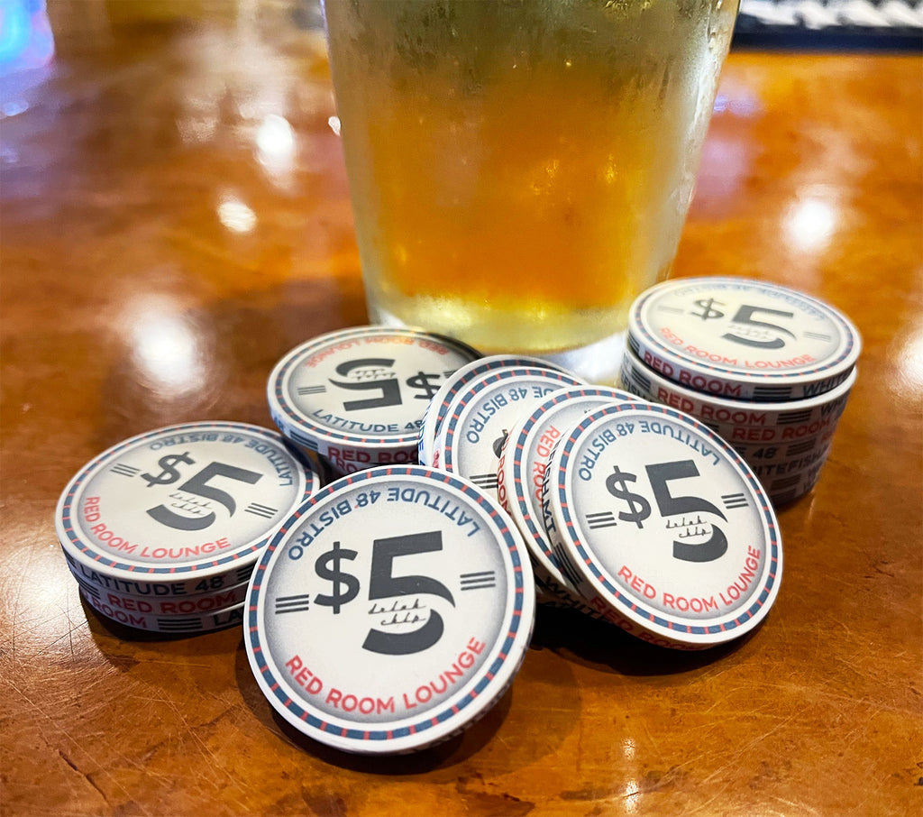 Custom Drink Tokens By Poker Chip Lounge