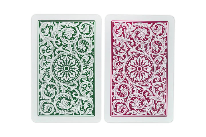 Copag 1546 Green Burgundy Bridge Size Jumbo Index Double Deck Set