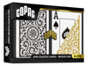 Copag 1546 100% Plastic Playing Cards - Bridge Size Jumbo Index Black/Gold Double Deck Set