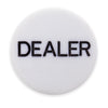 Standard White Poker Dealer Button