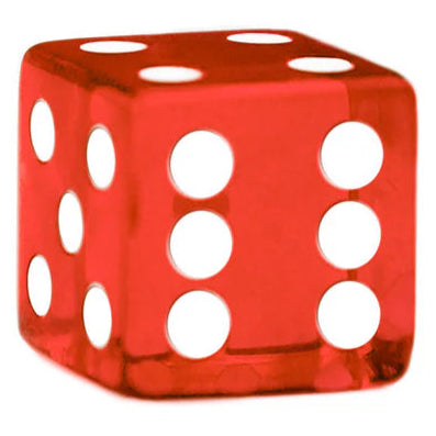 Red Game Dice, 16mm