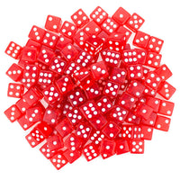 Red Game Dice, 16mm - Pile