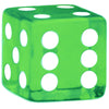 100 Green Dice - 16 mm