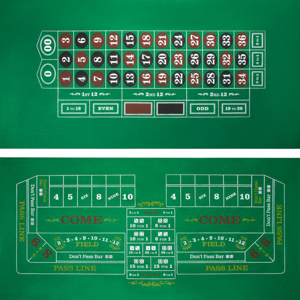 Craps and Roulette Table Felt