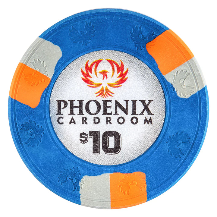 Phoenix 10 Gram Real Clay Poker Chip - $10