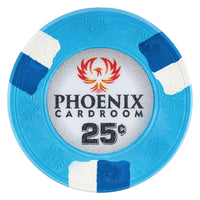 Phoenix 10 Gram Real Clay Poker Chip - 25 Cents