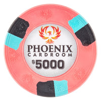 Phoenix 10 Gram Real Clay Poker Chip - $5000