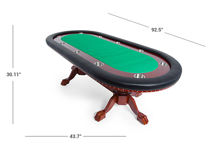 The Rockwell Custom Poker Table Dimensions