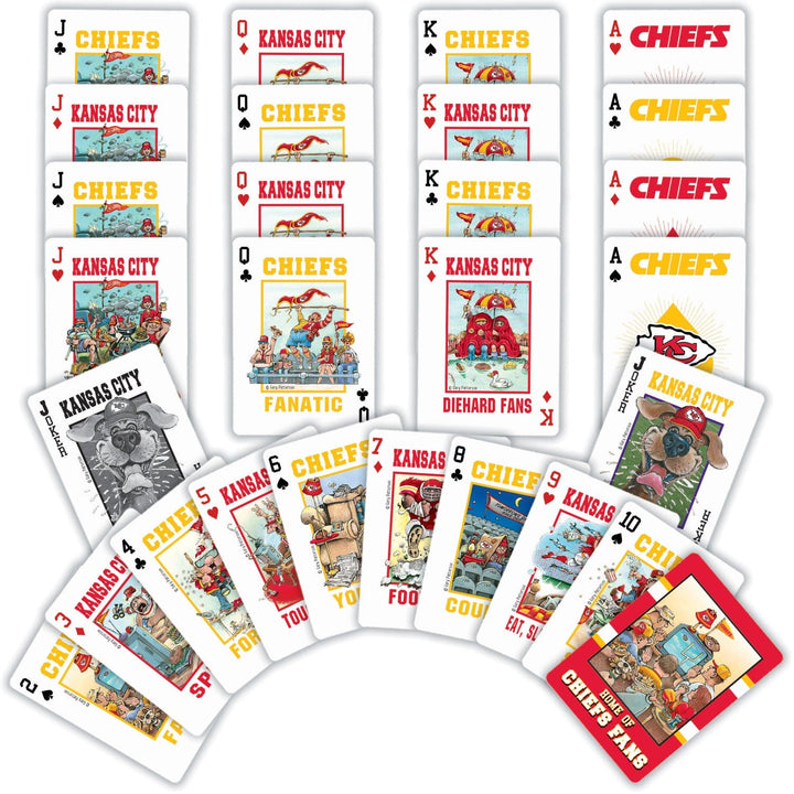 Kansas City Chiefs Fan Deck Playing Cards - 54 Card Deck