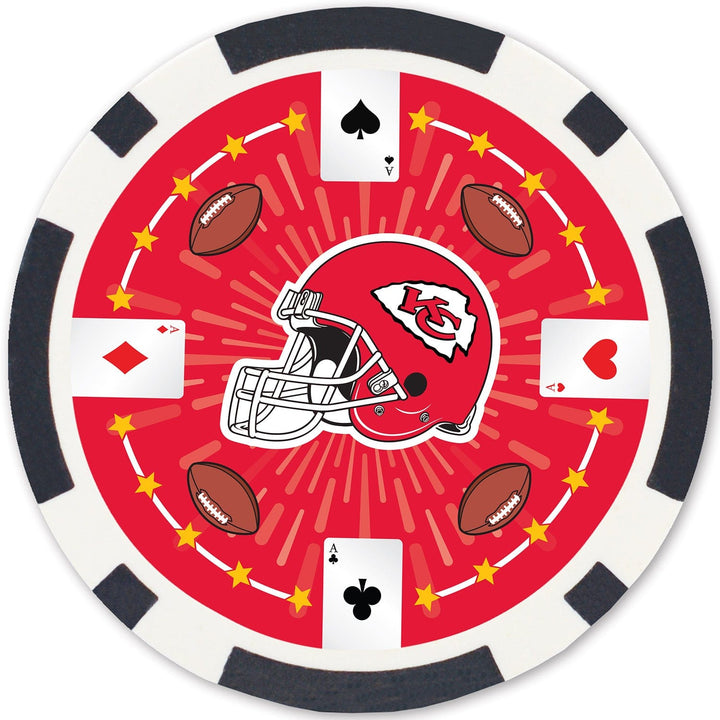 Kansas City Chiefs 100 Piece Poker Chips