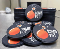 Custom Ceramic Dealer Buttons - Bomb Pot