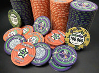 Custom Ceramic Poker Chips - 43mm Size - Joker Stars Poker Room