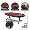 Triton 90" Premium 10 Player Poker Table - Features