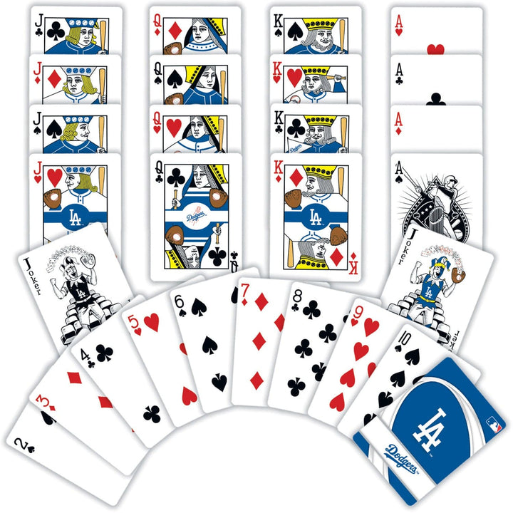 Los Angeles Dodgers Playing Cards - 54 Card Deck - Faces & Backs Shown