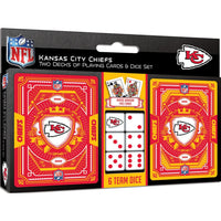 Kansas City Chiefs - 2-Pack Playing Cards & Dice Set