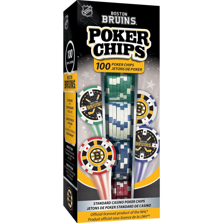 Boston Bruins 100 Piece Poker Chips