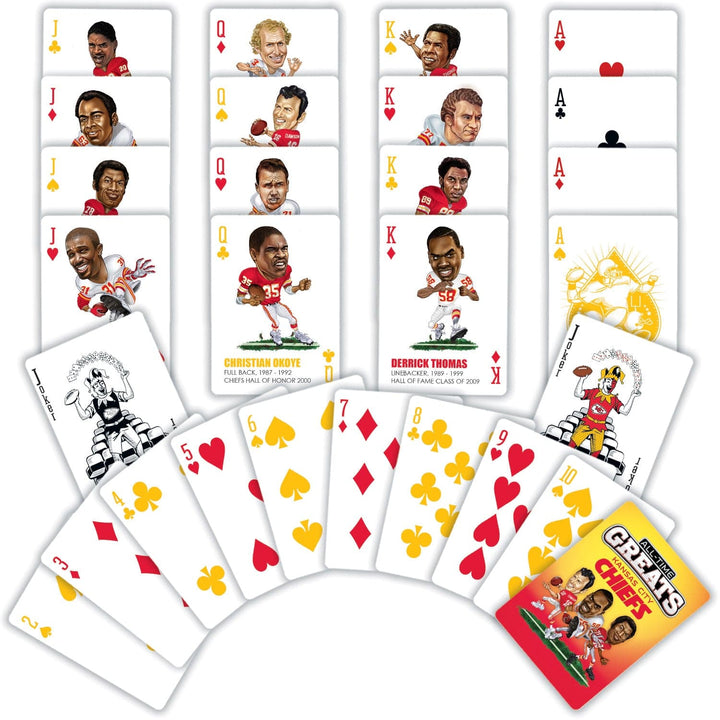 Kansas City Chiefs All-Time Greats Playing Cards - 54 Card Deck