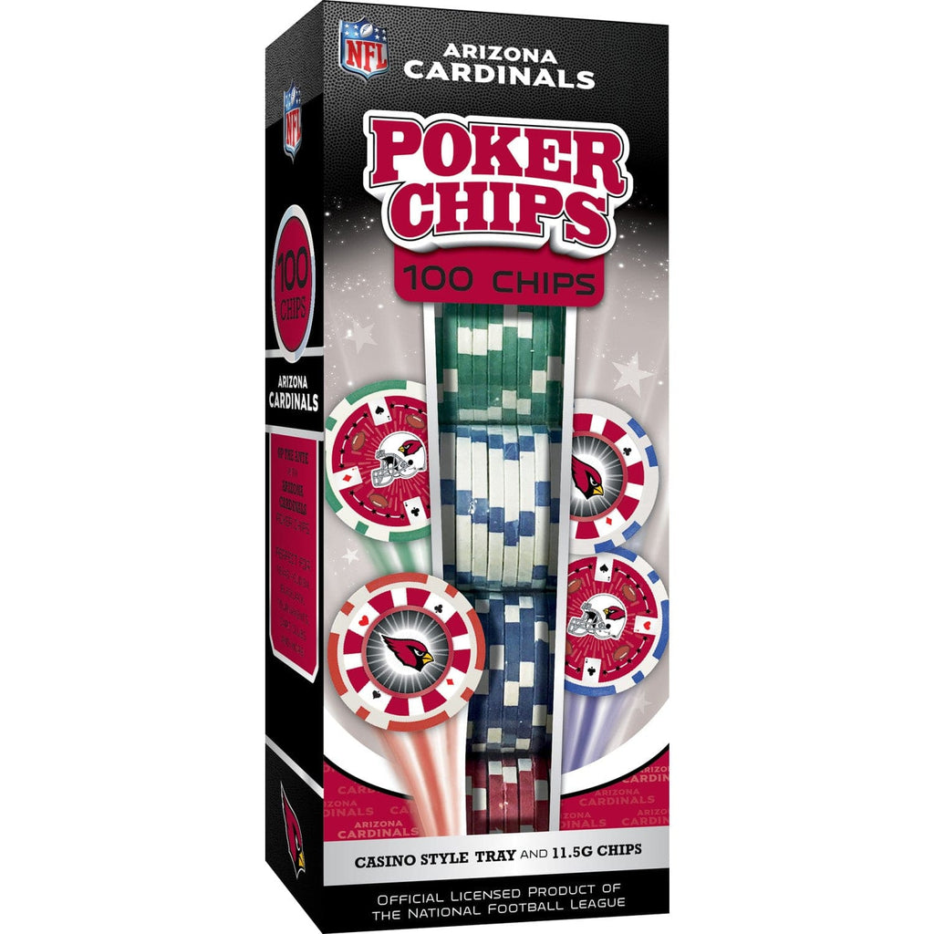 Arizona Cardinals 100 Piece Poker Chips