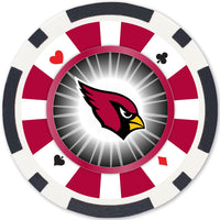 Arizona Cardinals 100 Piece Poker Chips - Front