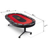 Triton 90" Premium 10 Player Poker Table - Dimensions