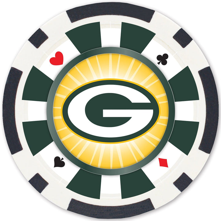 Green Bay Packers 100 Piece Poker Chips