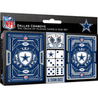 Dallas Cowboys - 2-Pack Playing Cards & Dice Set