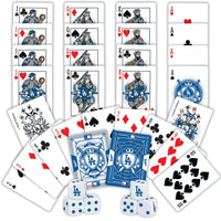 Los Angeles Dodgers - 2-Pack Playing Cards & Dice Set - Card Faces & Backs