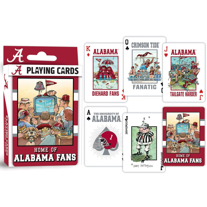 Alabama Crimson Tide Fan Deck Playing Cards - 54 Card Deck - Card Backs & Faces