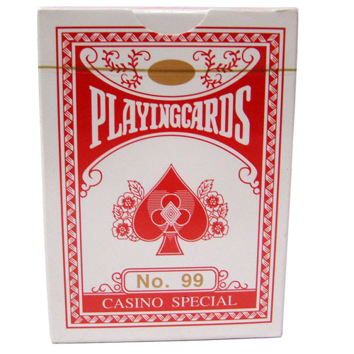 Unbranded Red Blue Poker Size Regular Index Playing Cards - QTY 100