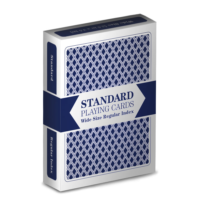 Unbranded Blue Poker Size Regular Index Playing Cards Single Deck