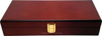 100 Capacity Mahogany Wooden Poker Chip Case