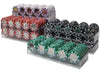 Coin Inlay 15 Gram Clay Poker Chips in Acrylic Carrier - 1000 Ct.