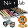 Nile Club 10 Gram Ceramic Poker Chips in Standard Aluminum Case - 1000 Ct.