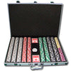 Las Vegas 14 Gram Clay Poker Chips in Standard Aluminum Case - 1000 Ct.