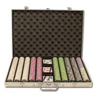 Milano 10 Gram Clay Poker Chips in Standard Aluminum Case - 1000 Ct.