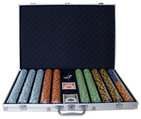 Monte Carlo 14 Gram Clay Poker Chips in Standard Aluminum Case - 1000 Ct.