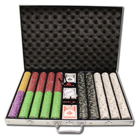 Desert Heat 13.5 Gram Clay Poker Chips in Standard Aluminum Case - 1000 Ct.