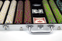 Rock & Roll 13.5 Gram Clay Poker Chips in Standard Aluminum Case - 1000 Ct.