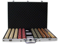 Nile Club 10 Gram Ceramic Poker Chips in Standard Aluminum Case - 1000 Ct.