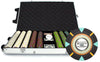 The Mint 13.5 Gram Clay Poker Chips in Rolling Aluminum Case - 1000 Ct.