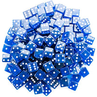 100 Blue Dice - 19 mm