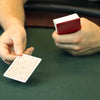 Set of 10 Red Plastic Poker Size Cut Cards