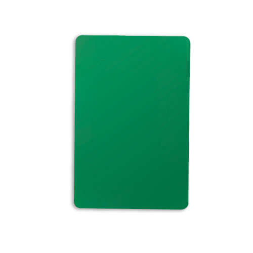 Set of 10 Green Plastic Bridge Size Cut Cards